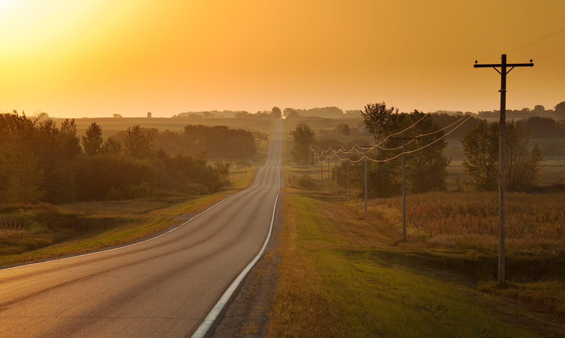 Road Path Sunset